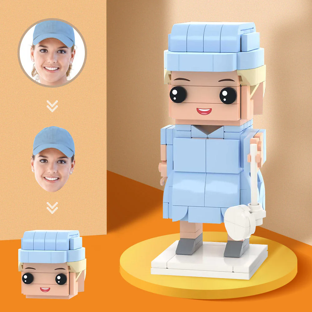 Custom Mini Brick Figure – 1 Person